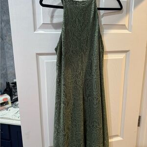 Luxology Olive Green Knee length Dress